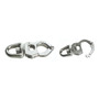 Snap-shackles for sheets, halyards and spinnakers, made of stainless steel title=